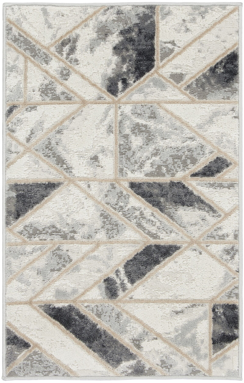 HomeRoots Geometric Non Skid Area Rug image number 0