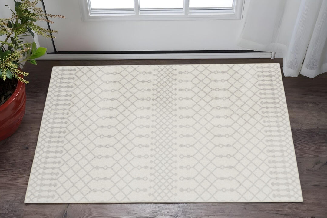 HomeRoots Moroccan Washable Area Rug
