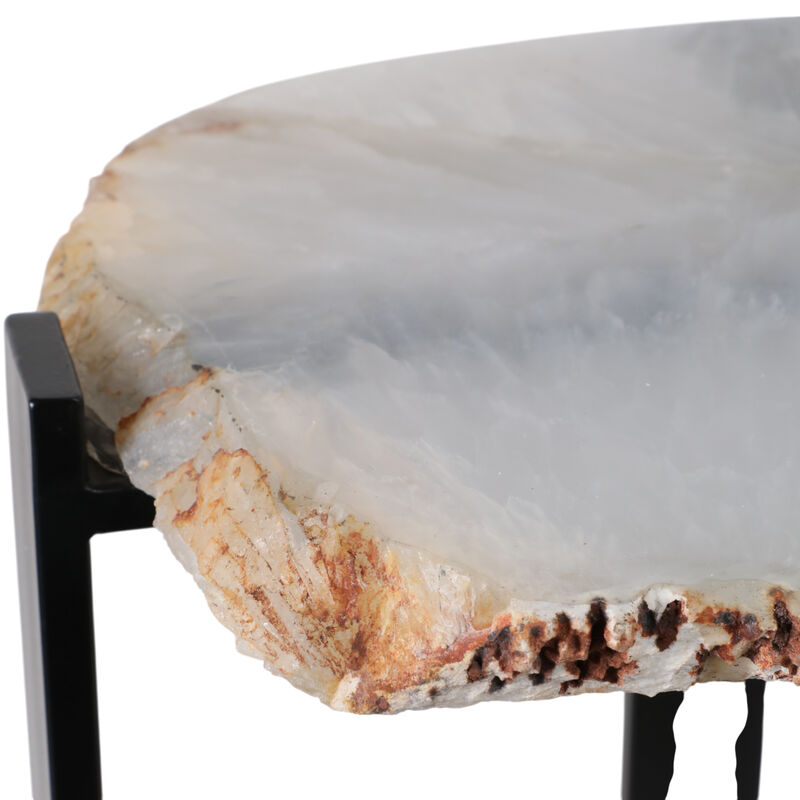 Raw Edge Agate Accent Table image number 5