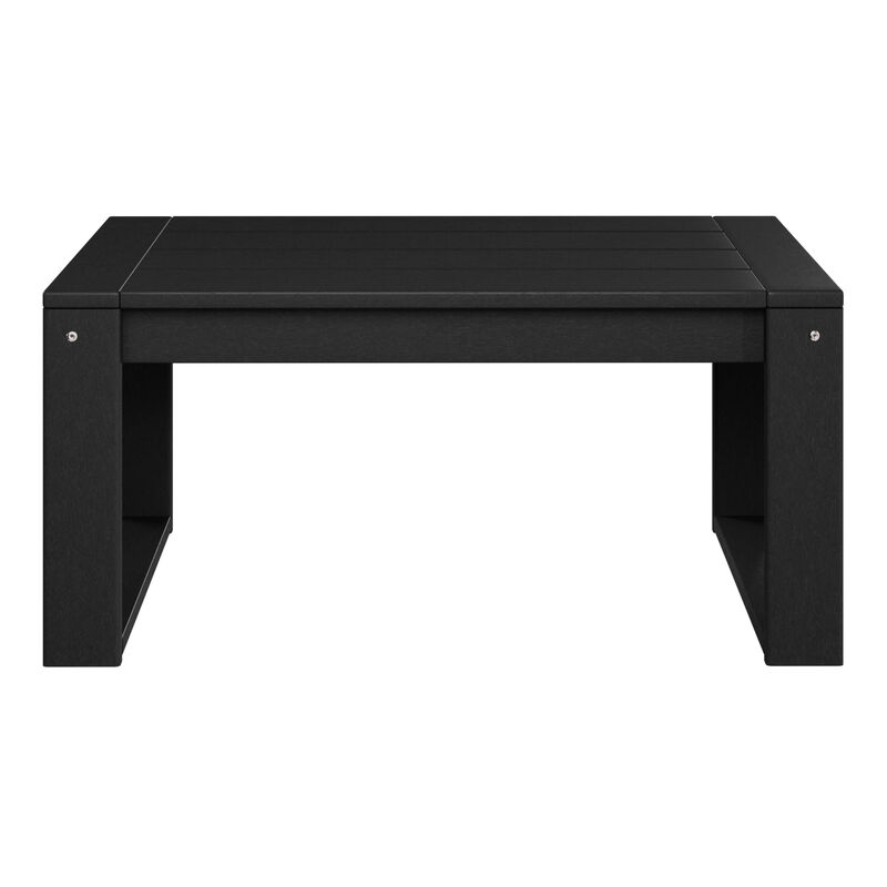 WestinTrends Modern Outdoor HDPE Rectangle Patio Coffee Table