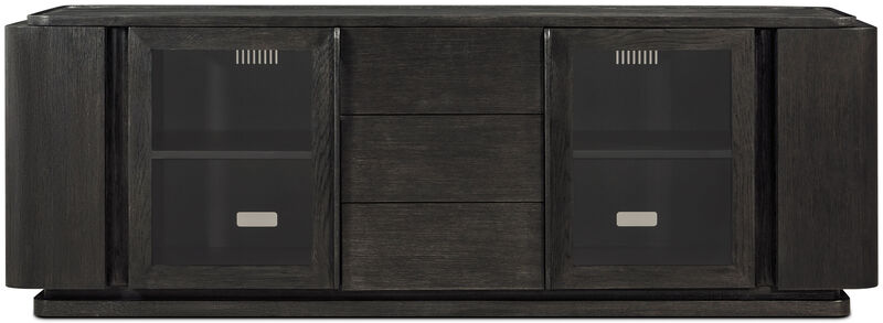 Repose Glass Door Media Console image number 0
