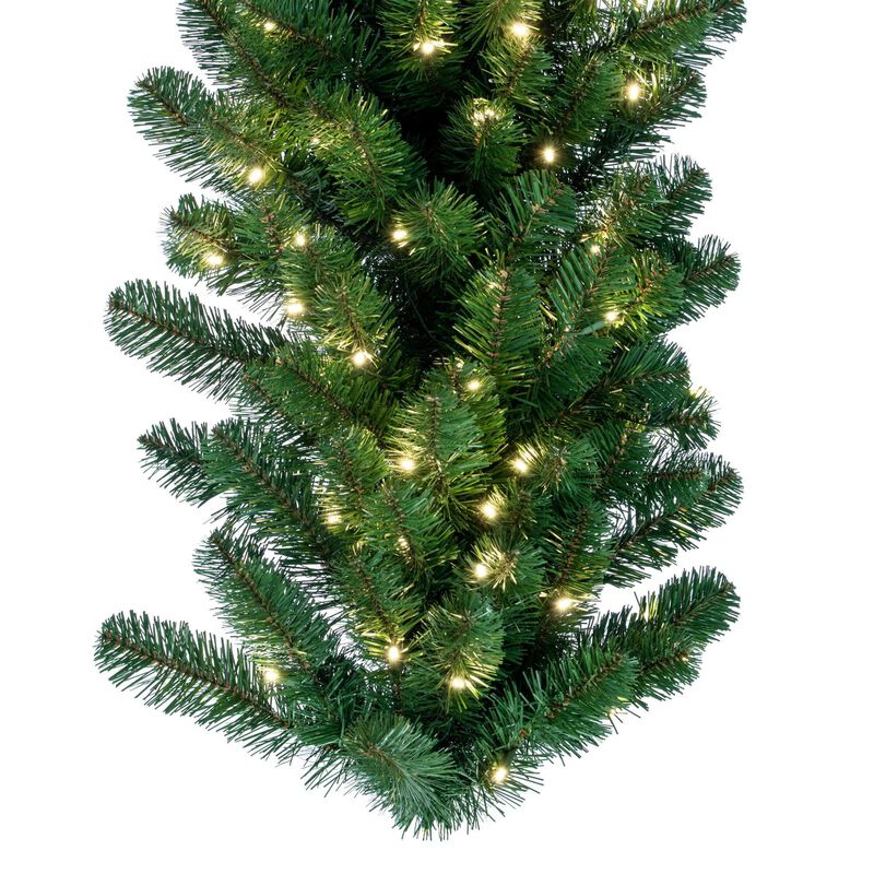 Vickerman 9' Grand Teton Artificial Christmas Garland, Warm White Single Mold Wide Angle LED Lights - Indoor/Outdoor Seasonal Home Decor image number 2