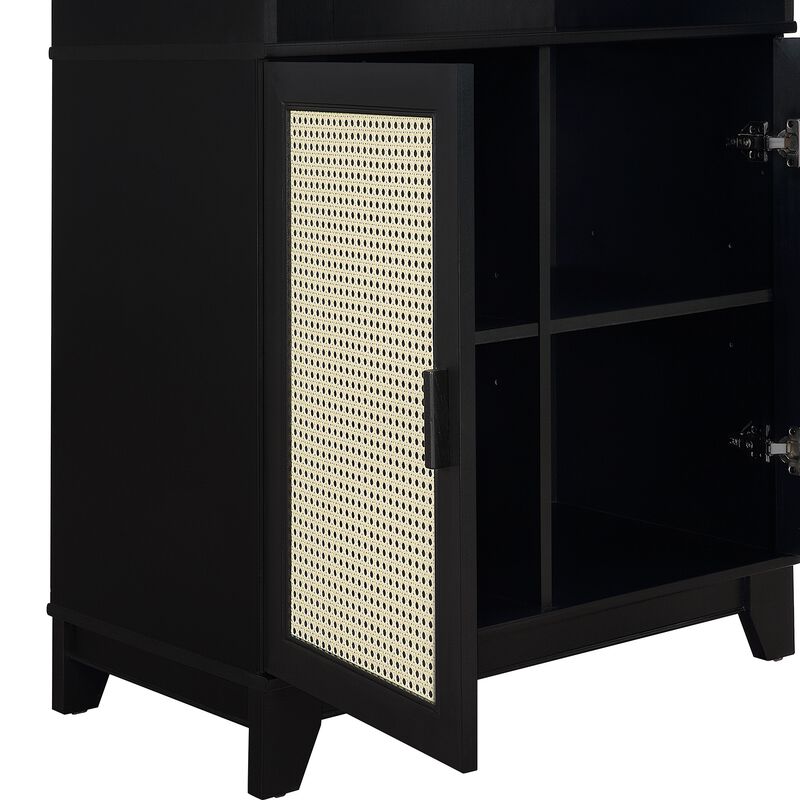 Sheridan Black Bookcases (Set of 2)