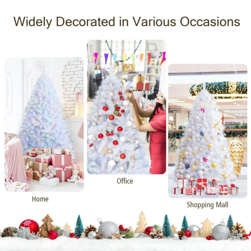Iridescent Tinsel Artificial Christmas Tree with 1156 Branch Tips