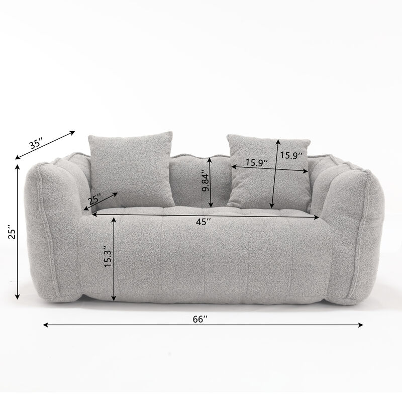 Large Square Beanbag Chair image number 2