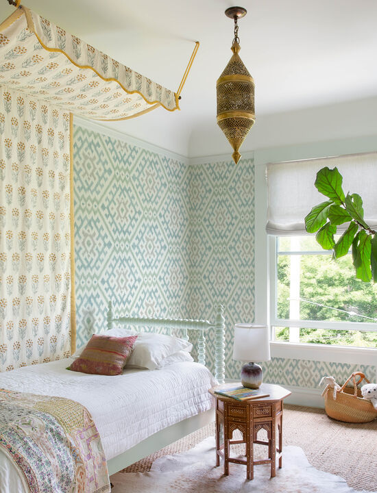 Solola Aqua Ikat Wallpaper (Set of 2)