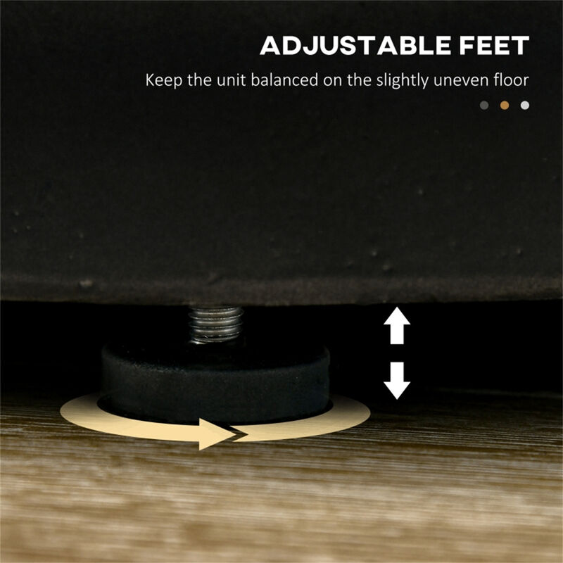 Compact End Table with Storage for Home and Office Decor