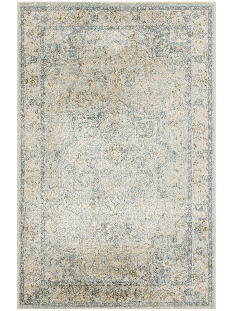 Astra Machine Washable ASW12 Light Blue 3'3" x 5' Rug