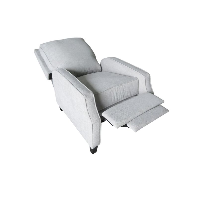 Alpine Furniture Inez Push Accent Back Chair, Light Grey image number 5