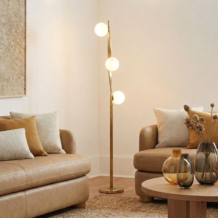 Nola Gold LED Floor Lamp