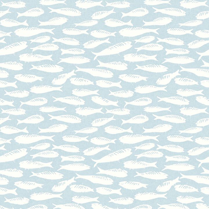 Nunkie Aqua Sardine Wallpaper (Set of 2)