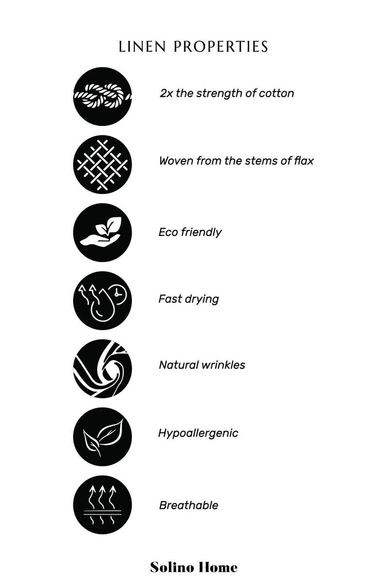 Solino Home 100% Pure Linen Table Runner - Contempo