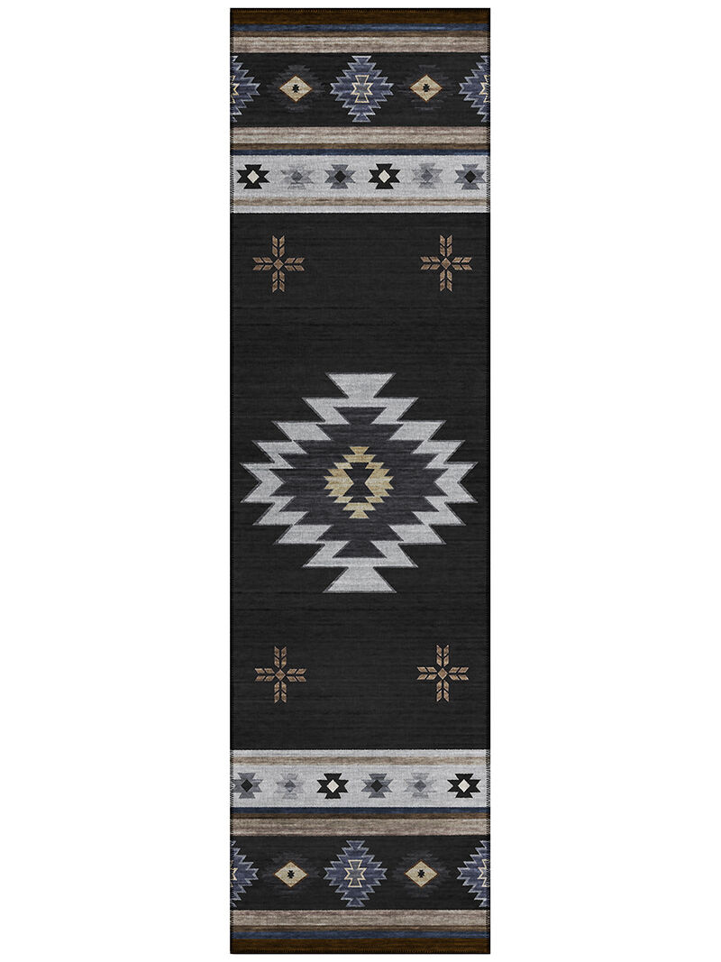 Phoenix PH4 Black 2'3" x 7'6" Rug