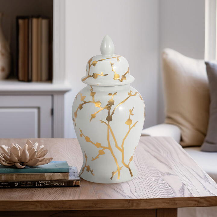 Cherry Blossom Temple Jar