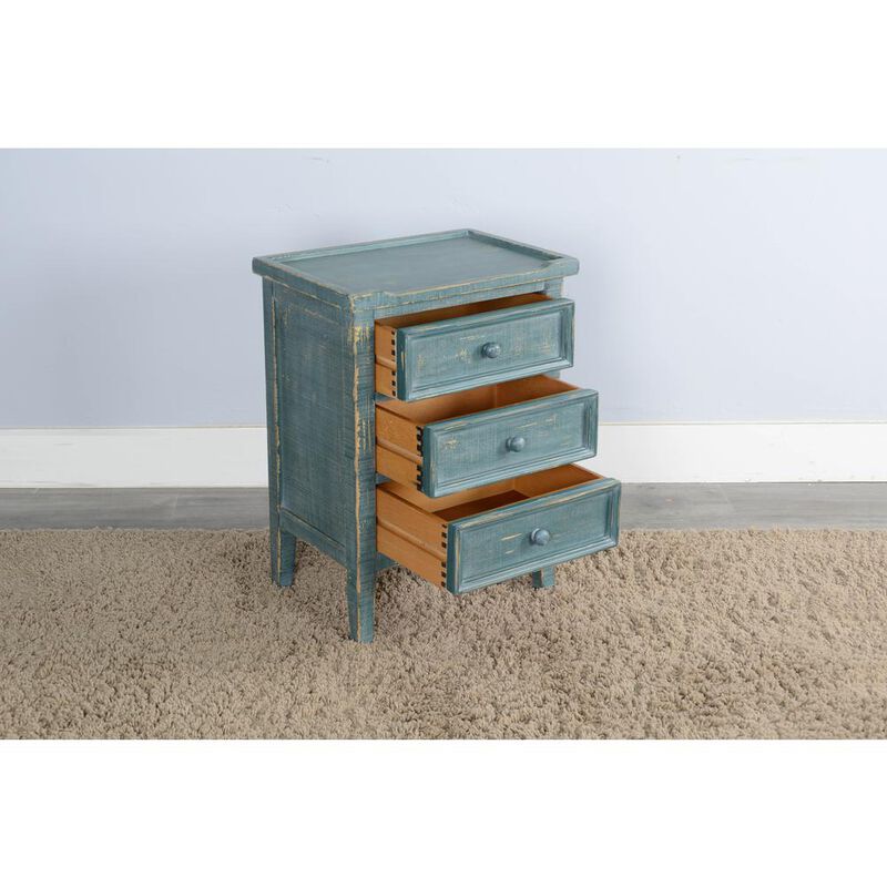Sunny Designs Marina End Table with Drawers