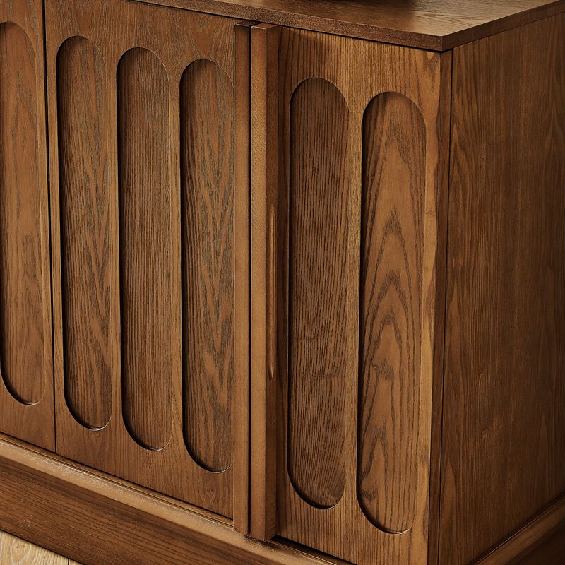 Fokink Mid Century Modern Fluted Sideboard Cabinet image number 8