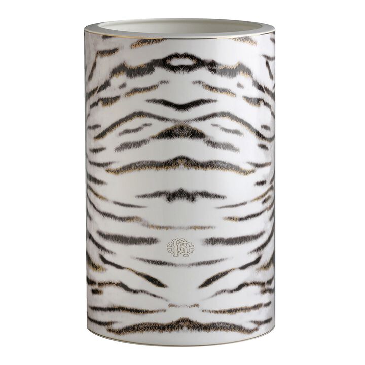 High Vase TIGER   diam. 6.3", H 14"