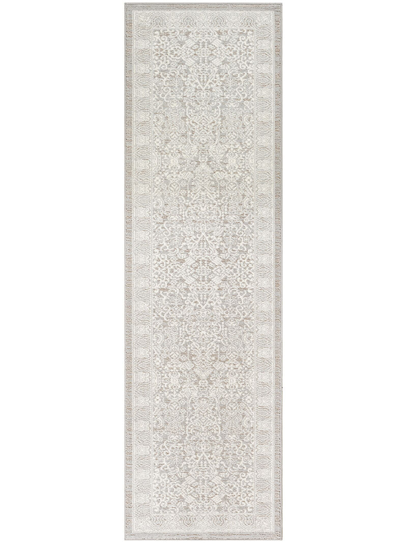 Eco Cycle ECY01 Silver/Ivory 2'2" x 7'6 Rug