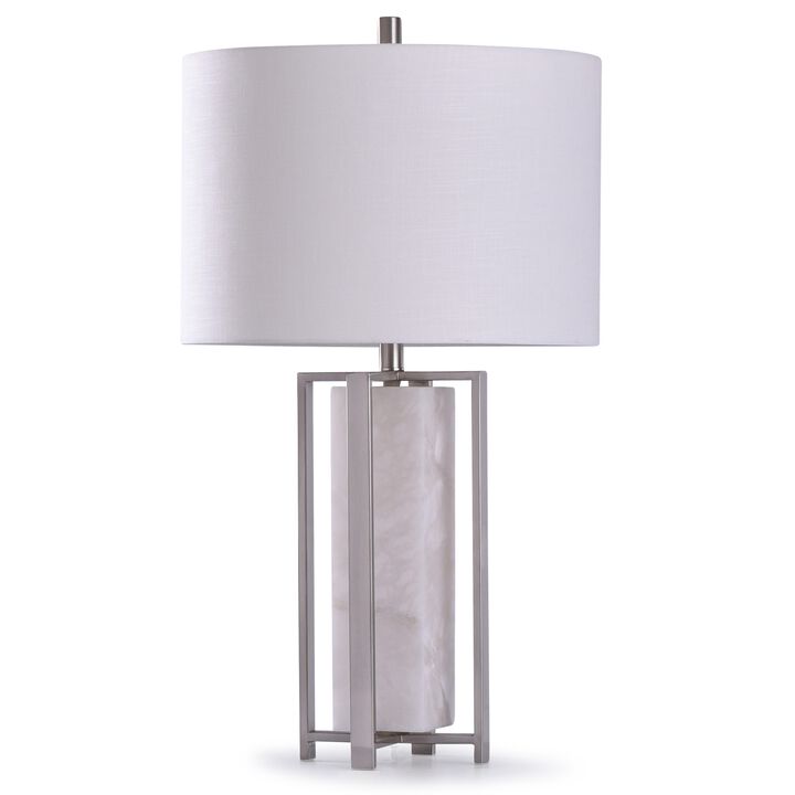 Abyaz Silver Table Lamp (Set of 2)