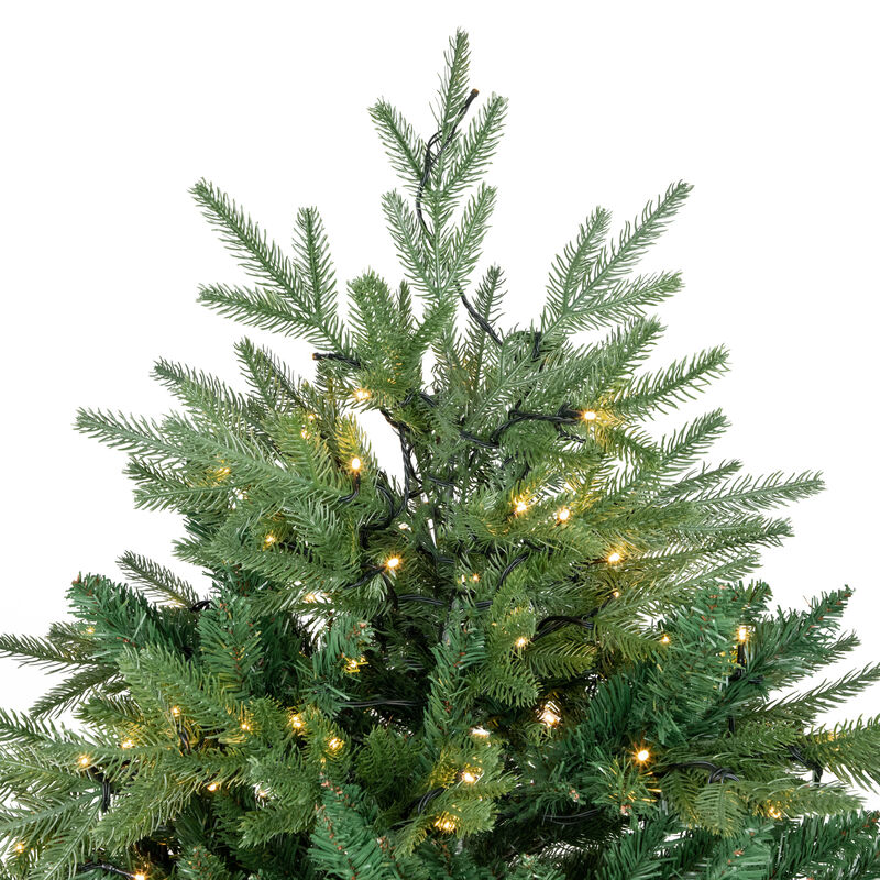 7.5' Pre-Lit Juniper Pine Artificial Christmas Tree  Warm White LED Lights image number 3