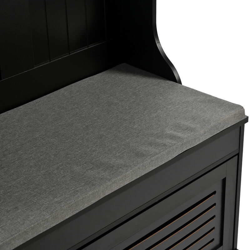 Merax 47.2'' Wide Hall Tree with Storage Bench