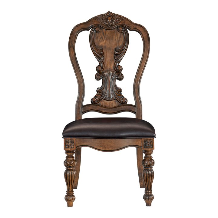 Streamdale 2 Traditional Dark Oak Side Chairs