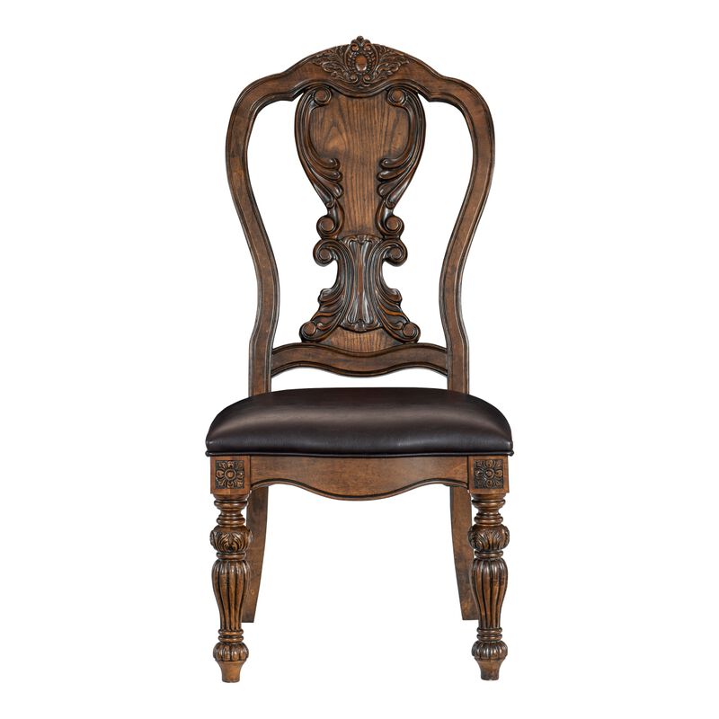 Streamdale 2 Traditional Dark Oak Side Chairs