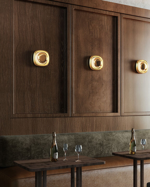 Pebble 8-in Damp-Rated Dimmable LED Wall Sconce