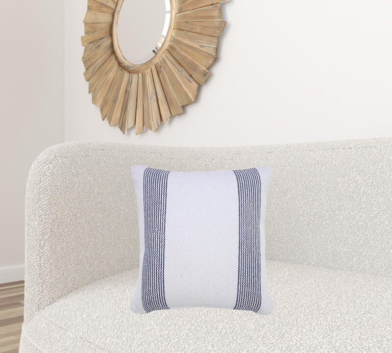 Handcrafted Cotton Geometric Zippered Pillow &ndash; Decorative Cushion for Couch, Chair, or Bed