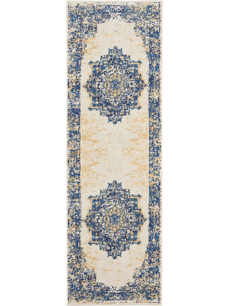 Grafix GRF14 White 2' x 6' Rug