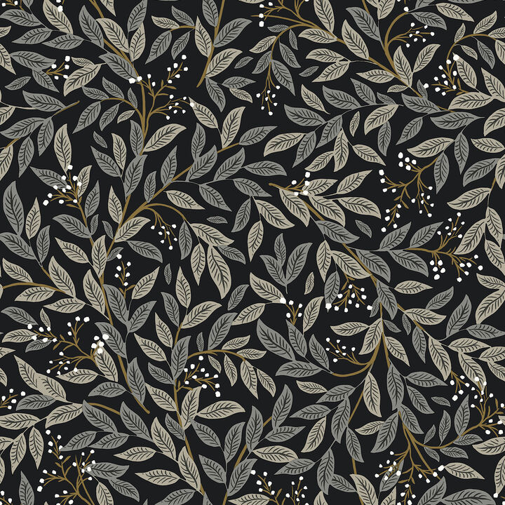 Willowberry Black Peel & Stick Wallpaper