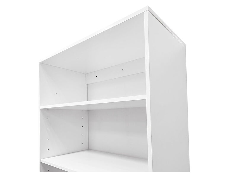 Closet Organizer System, Closet System with 6 Drawers, Walk in Closet Organizers and Storage with 8 Shelves Wall Mounted, White Wardrobe Closet