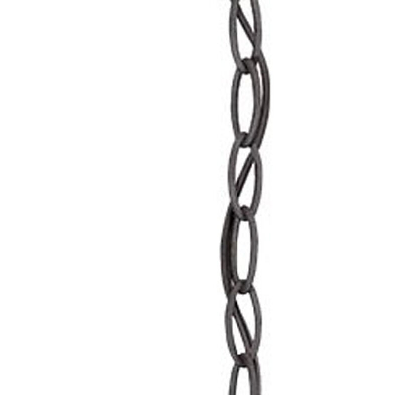 Hivvago Black Lantern Seeded Metal Dimmable Chandelier With Clear Shades