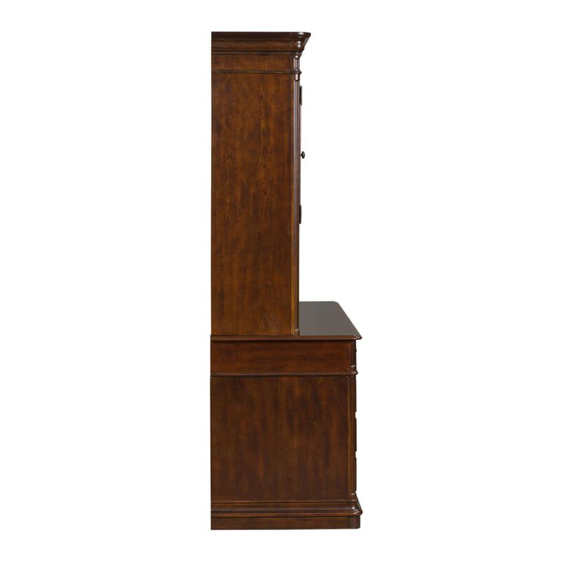 Liberty Furniture Brayton Manor 5 Piece Jr Executive Set in Cognac image number 2