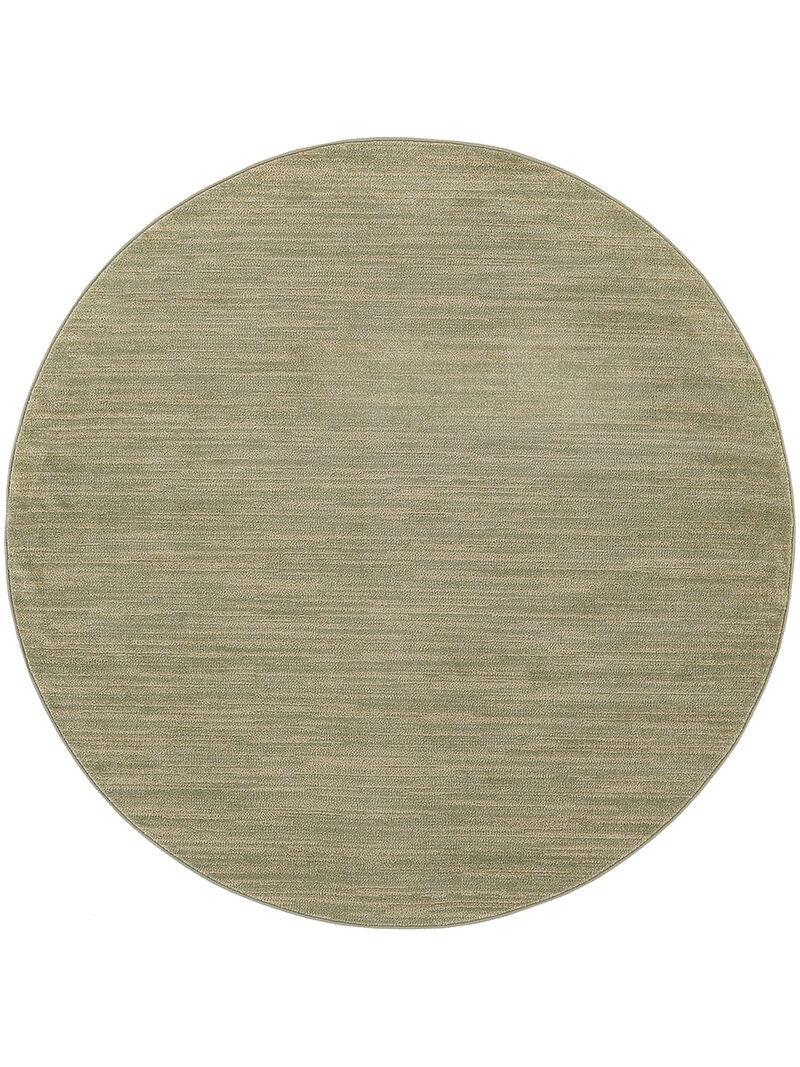 Nourison Essentials NRE01 Green/Gold 4' x Round Rug