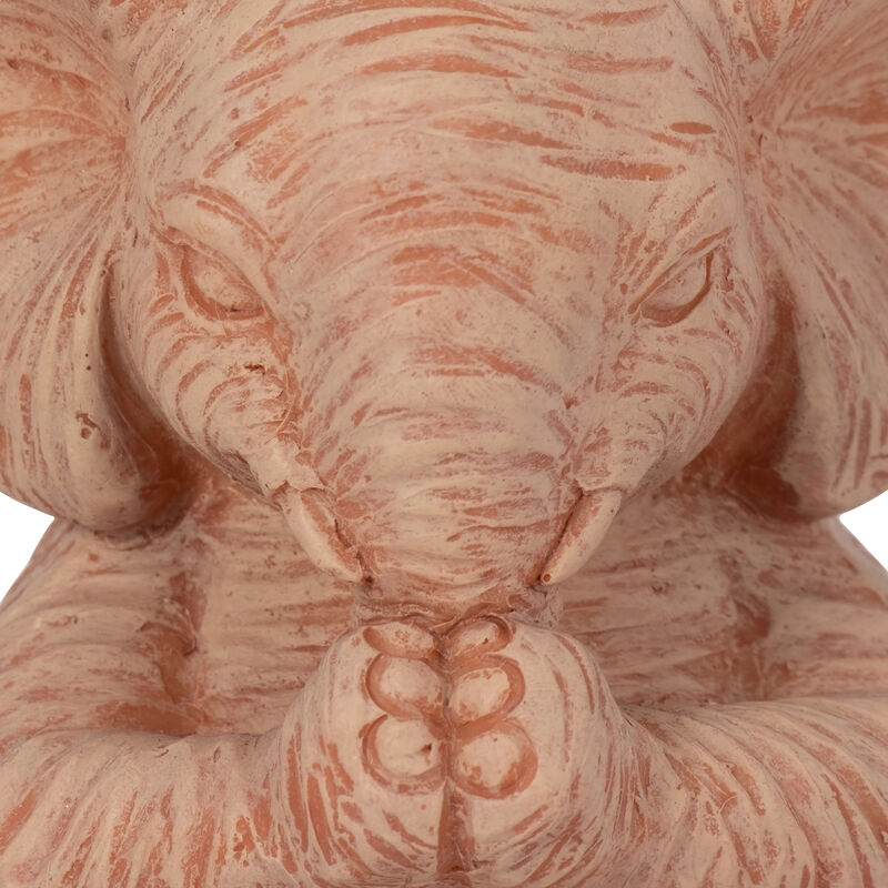 6" Natural Stone Yoga Elephant