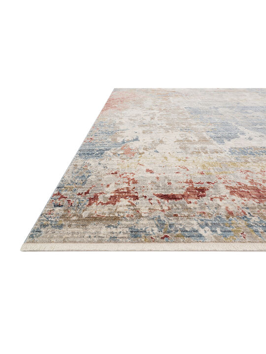Claire CLE07 Grey/Multi 3'7" x 5'1" Rug