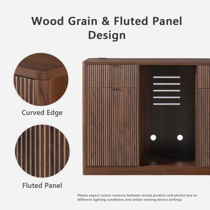 Cekfal Mini Fridge Wine Bar Sideboard Cabinet image number 7