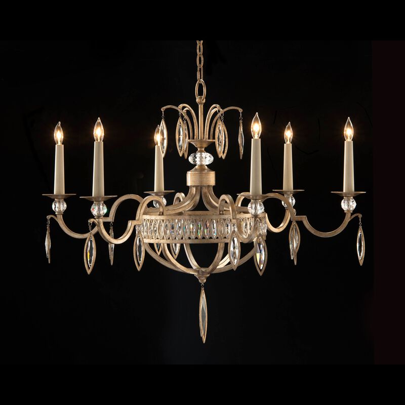 Marquise Crystal Six-Light Chandelier