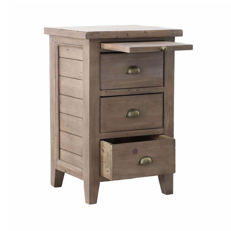 Irish Coast 3 Drawer Nightstand in Sand