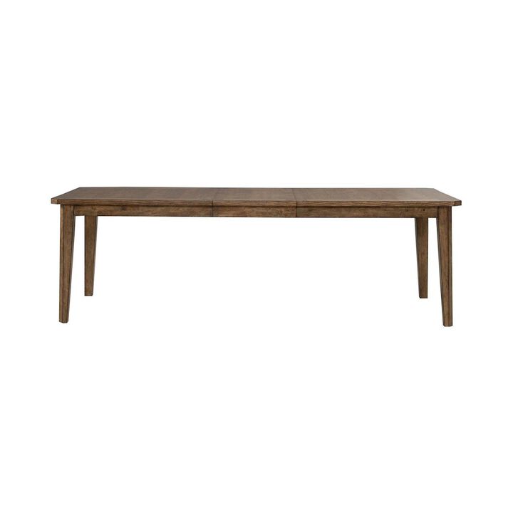 Liberty Furniture Carolina Park Rectangular Leg Table - Removeable Leaf - Amber Brown