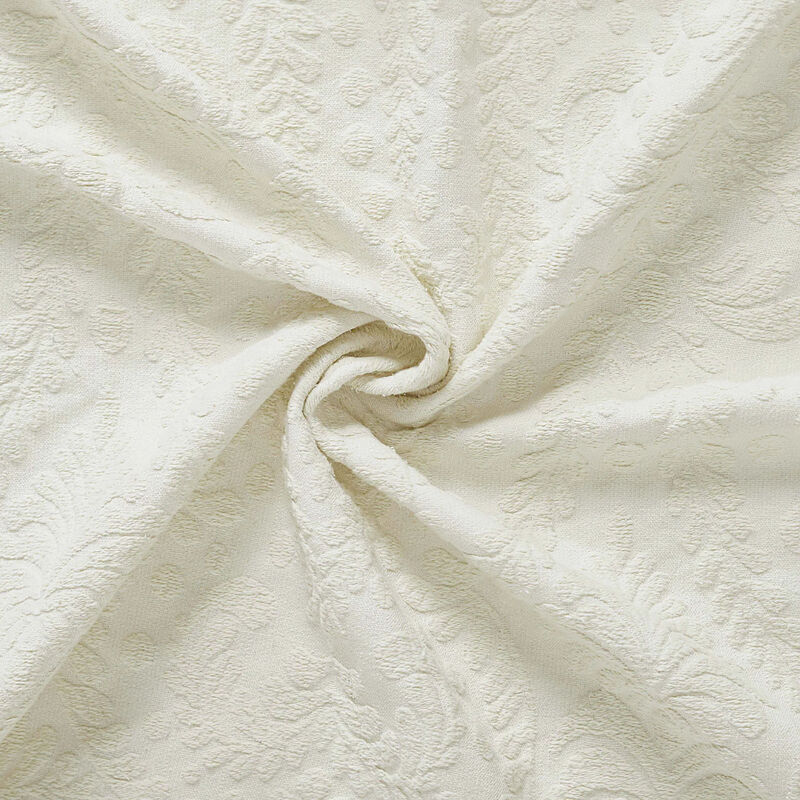 3-Piece Cotton Blend Bedspread Set with Jacquard Floral Design image number 2