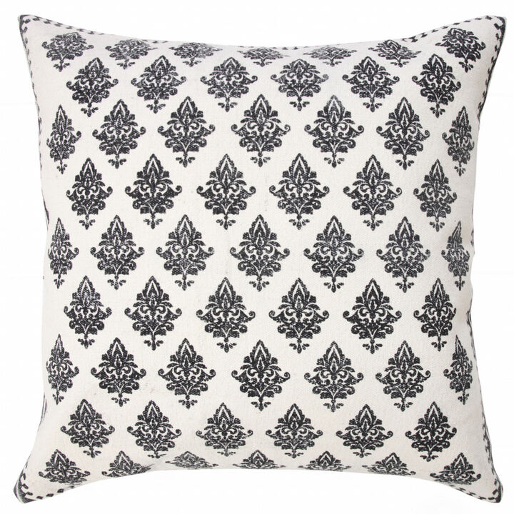Cotton Geometric Cushion Pillow – Zippered Throw for Bedroom or Living Room