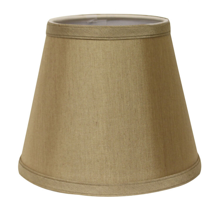 Hivvago 12" Pale Brown Empire Hardback Slanted No Slub Lampshade