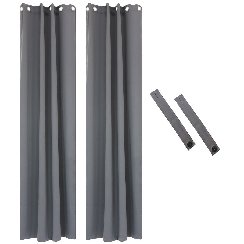 Sunnydaze Outdoor Blackout Curtain Panel - 52 in x 120 in