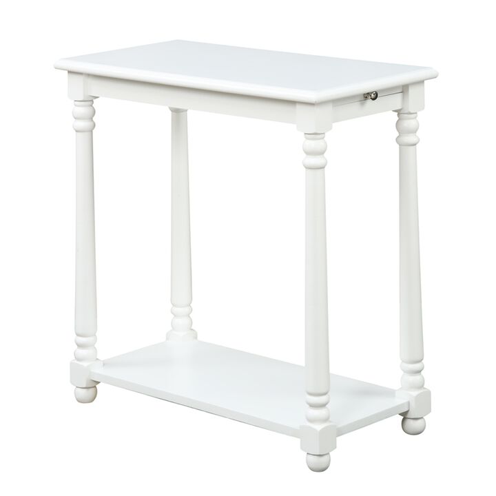 Convenience Concepts French Country Regent End Table, White