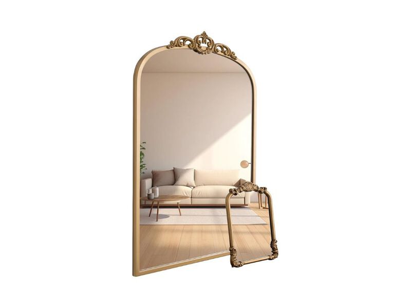Vintage Gold Mirror Set &ndash; Baroque Wall & Vanity Decor, 2-Piece