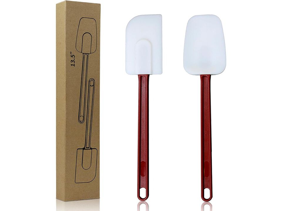 KSIFJRTO Silicone Spatulas Heat Resistant.Commercial Spatula for Cooking