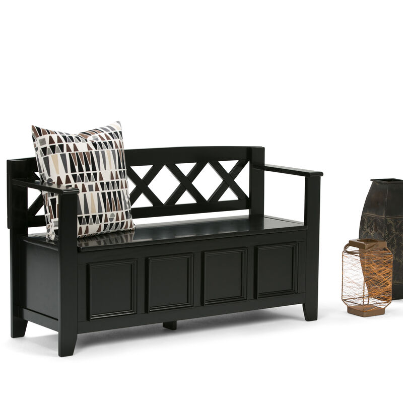 Simpli Home Amherst Entryway Storage Bench image number 1