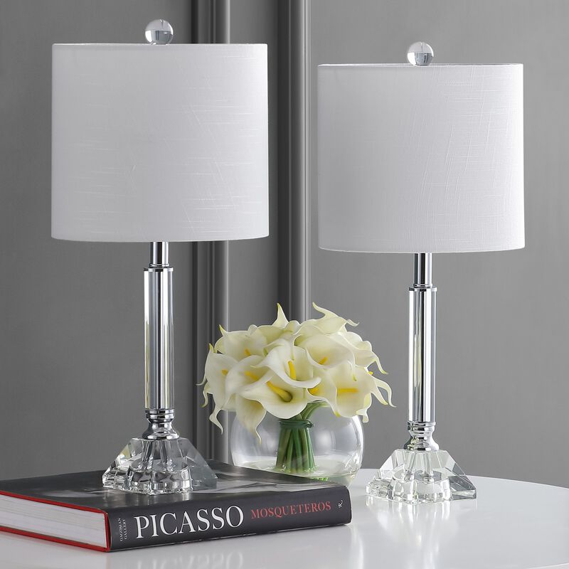 Dana Crystal Column/Metal LED Table Lamp